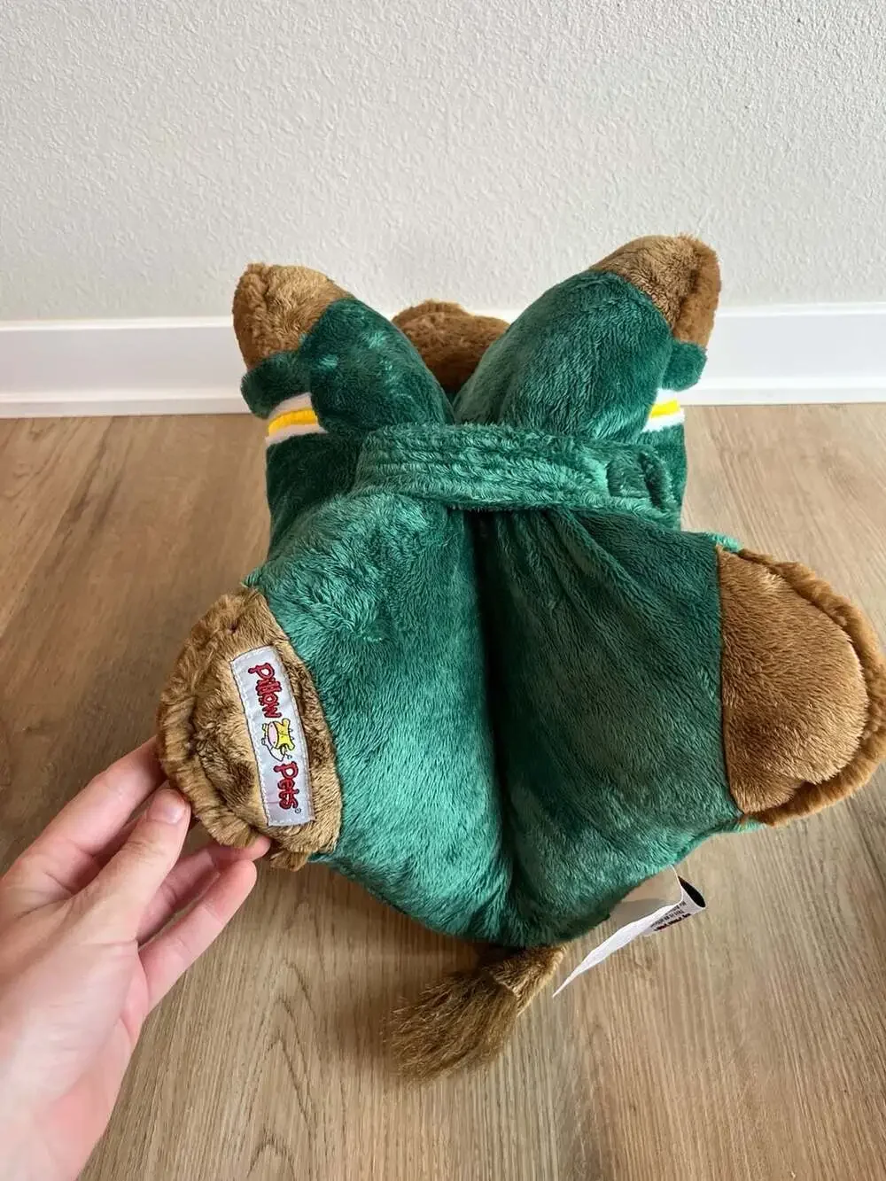 Pillow Pets, NDSU North Dakota State University, Bison Mascot Plush Pillow,Green
